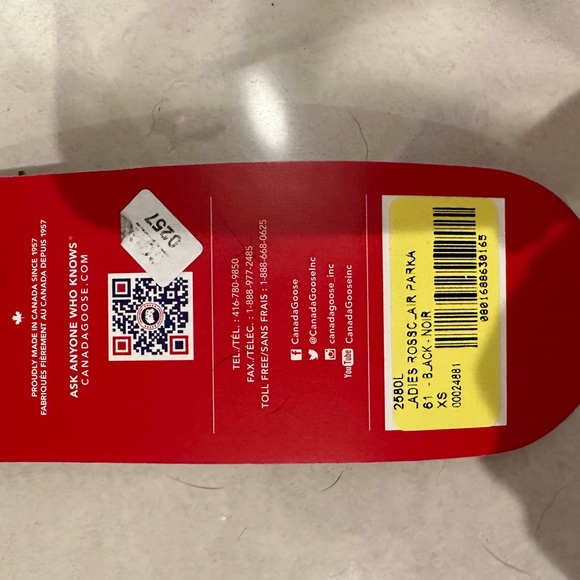 Authentic Canada Goose Rossclair Parka LADIES XS - Black - Picture 7 of 7